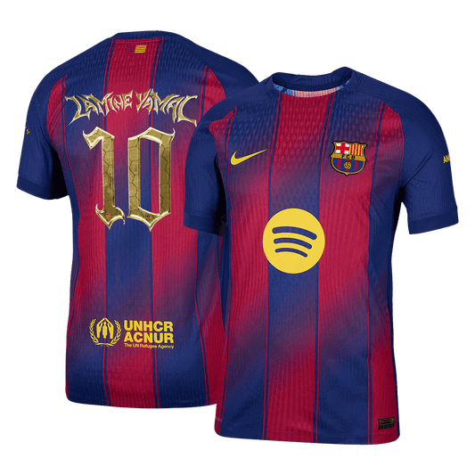 LAMINE YAMAL #10 Barcelona Home Authentic Jersey 2025/26 Kopa Trophy Edition