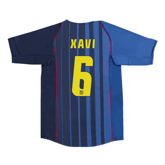 Retro Jersey XAVI #6 Barcelona Retro Jersey Away Soccer Shirt 2004/05