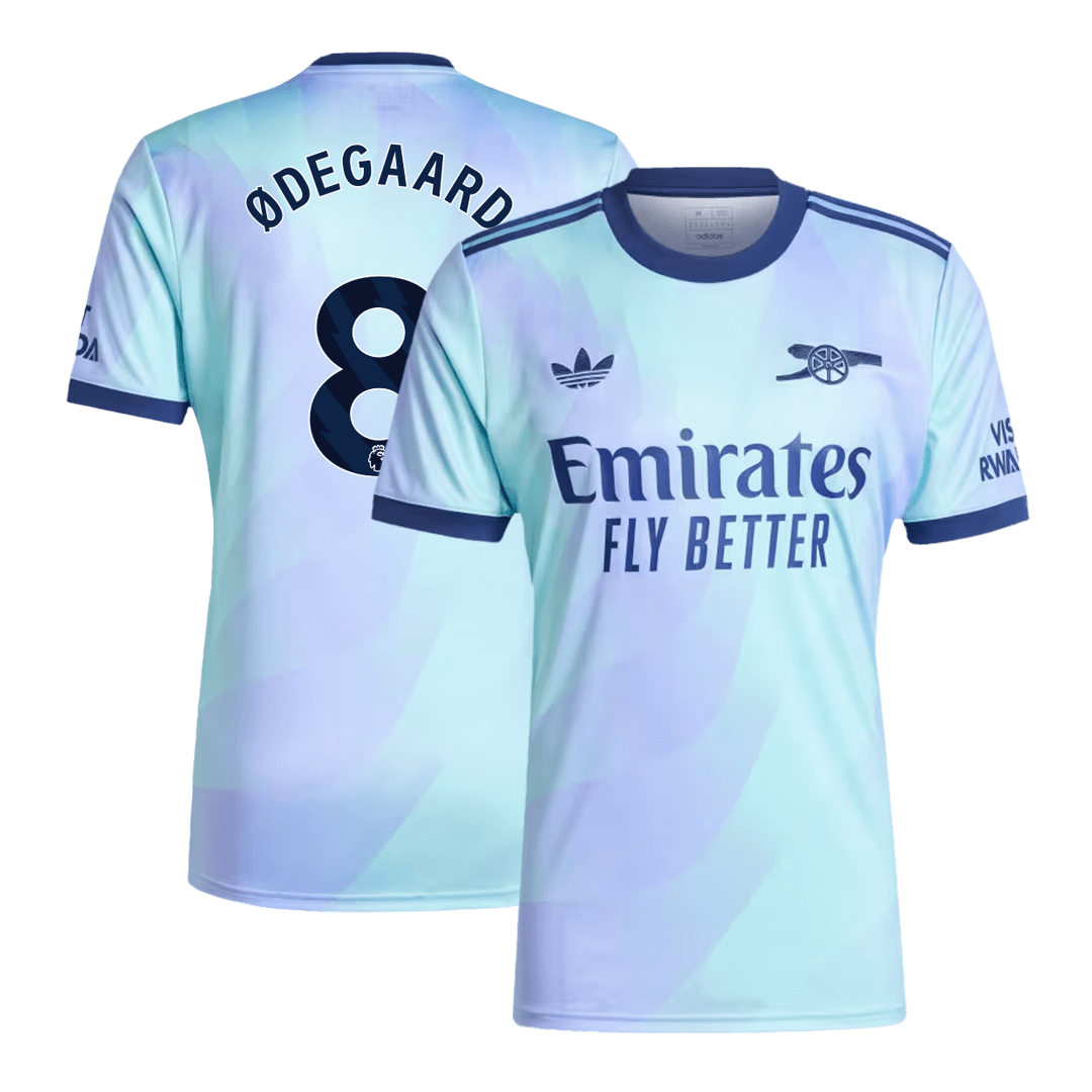 Ødegaard #8 Arsenal Third Away Soccer Jersey 2024/25