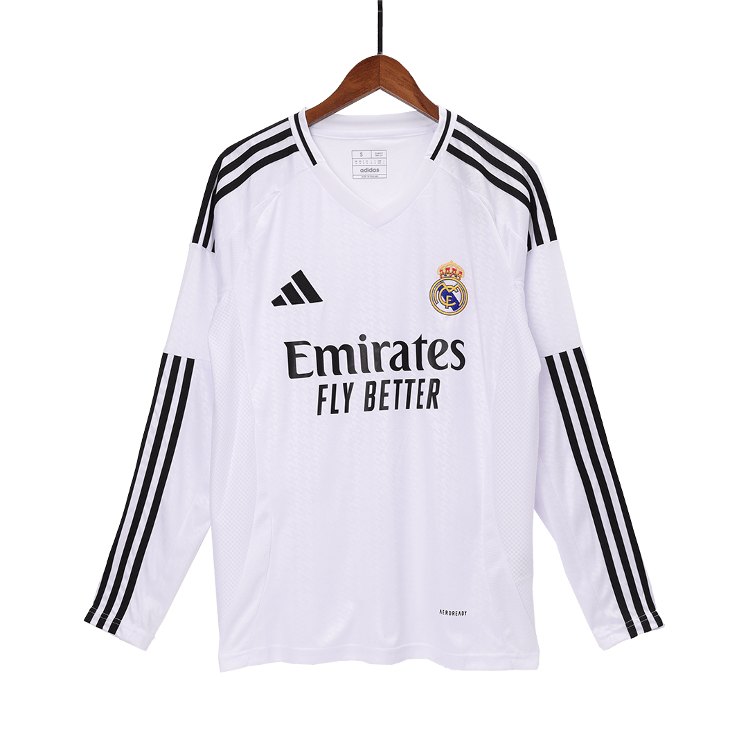 Real Madrid Home Long Sleeve soccer jersey 2024/25