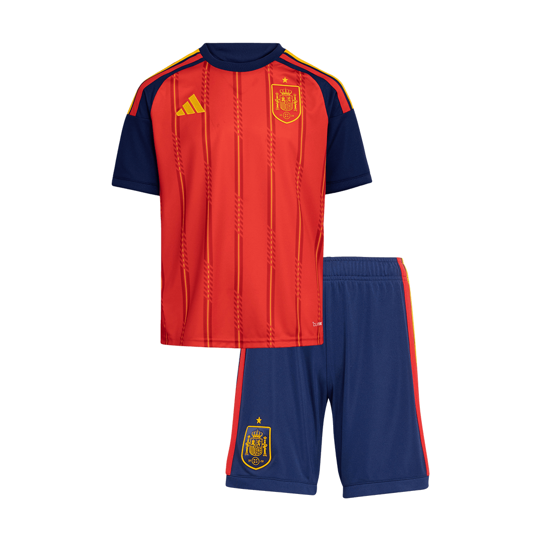 Spain Home World Cup Kids Soccer Jerseys Kit 2026