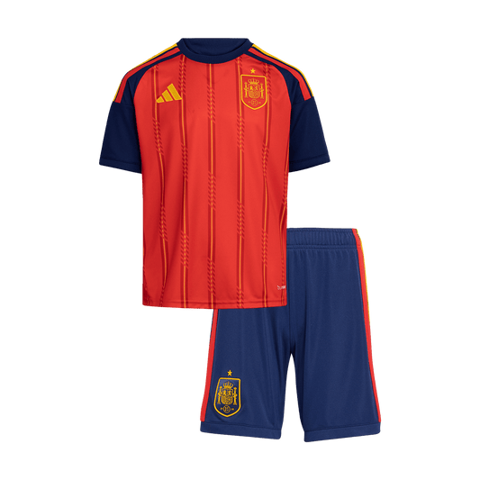 Spain Home World Cup Kids Soccer Jerseys Kit 2026