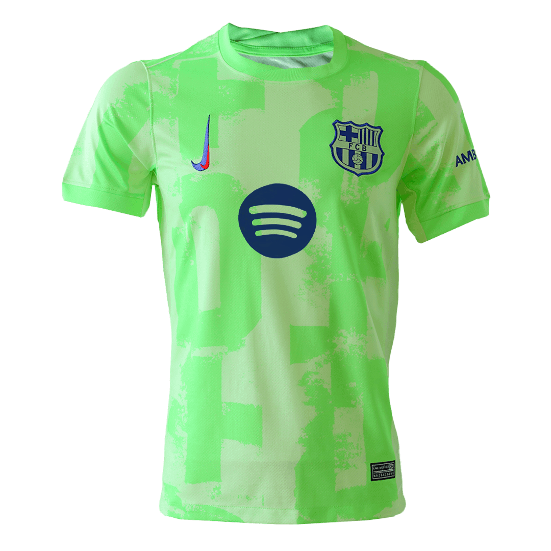 Barcelona Third Away soccer jersey 2024/25 - Spotify Logo Without Text