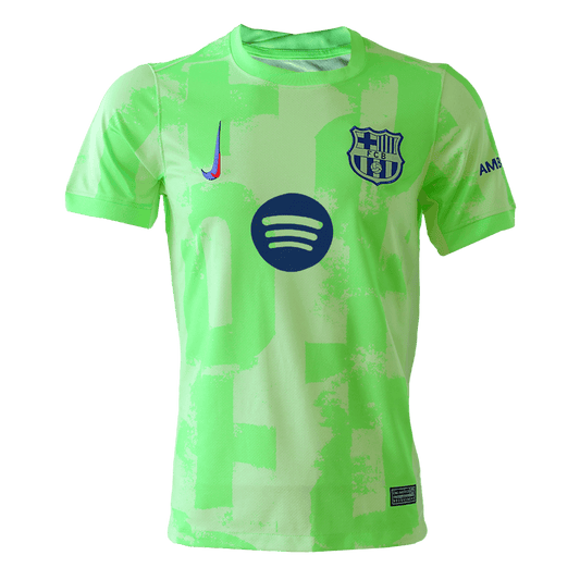 Barcelona Third Away soccer jersey 2024/25 - Spotify Logo Without Text