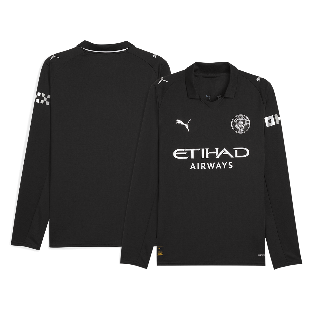 Manchester City Away Long Sleeve Soccer Jersey 2025/26
