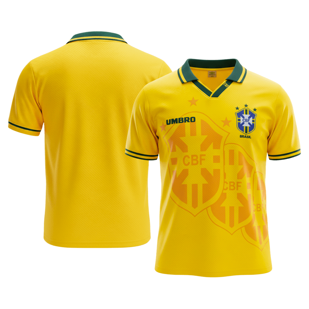 Retro Soccer Jersey Brazil Home 1994