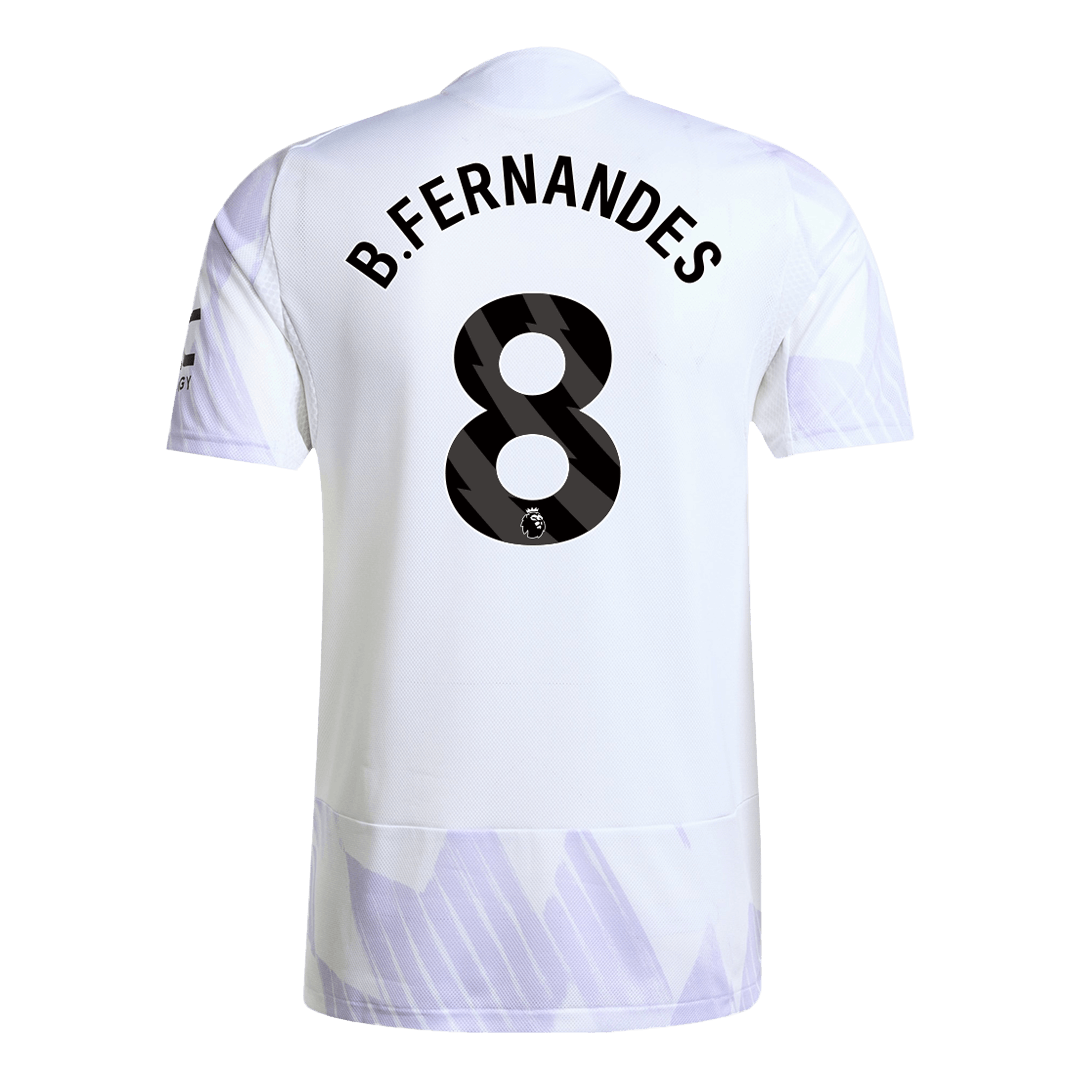 Camiseta de fútbol auténtica de visitante del Manchester United 2025/26 de B.FERNANDES #8