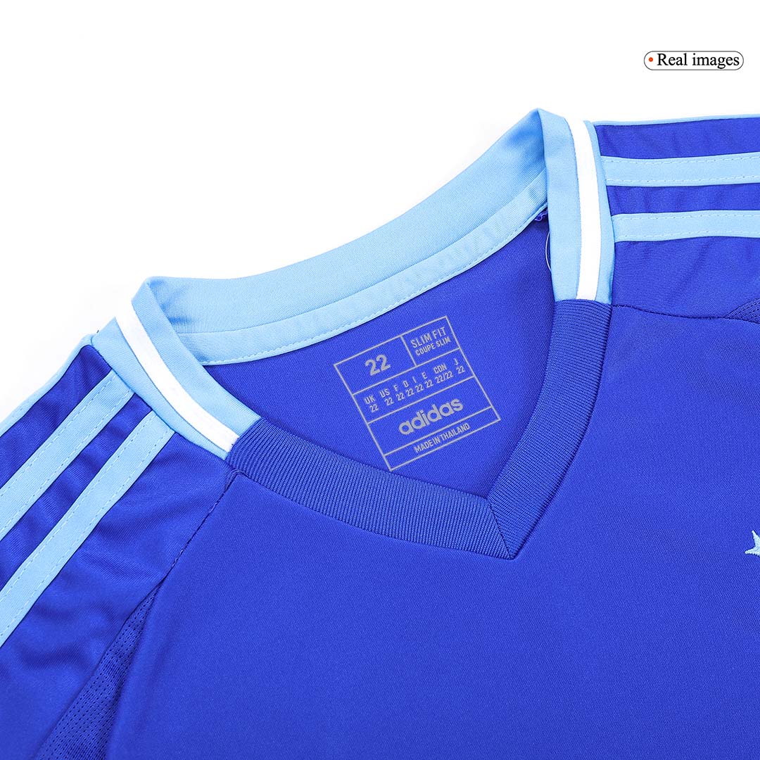 Kid's Argentina Away Soccer Jersey Kit(Jersey+Shorts+Socks) Copa America 2024