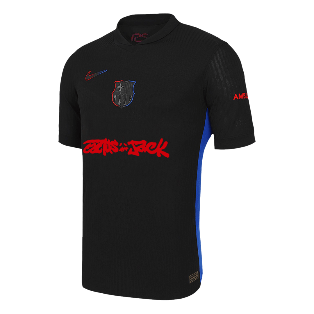 Barcelona X Travis Scott Auswärts-Fußballtrikot 2024/25 – Spielerversion