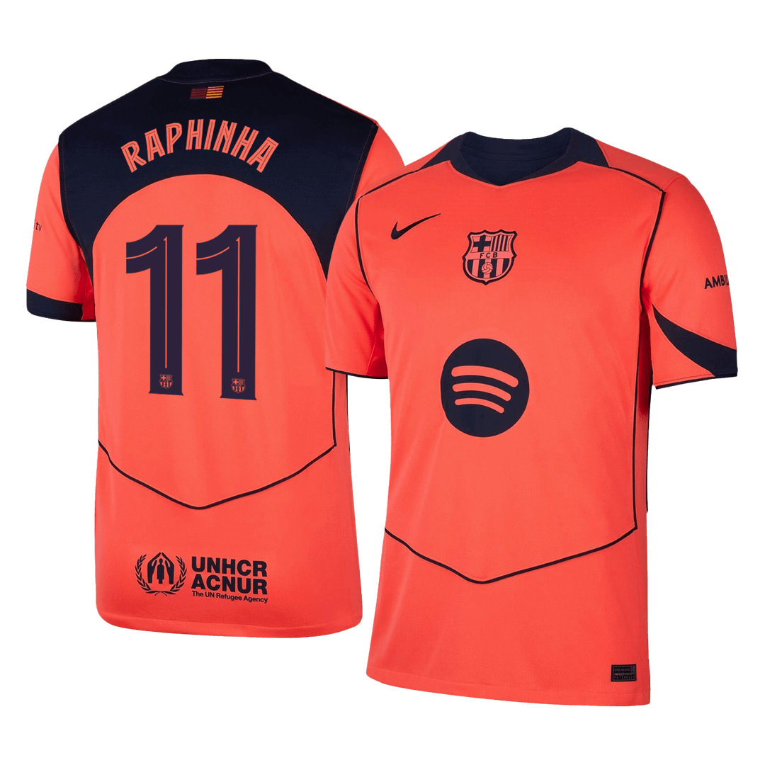 RAPHINHA #11 Barcelona Third Away Soccer Jersey 2025/26 -UCL