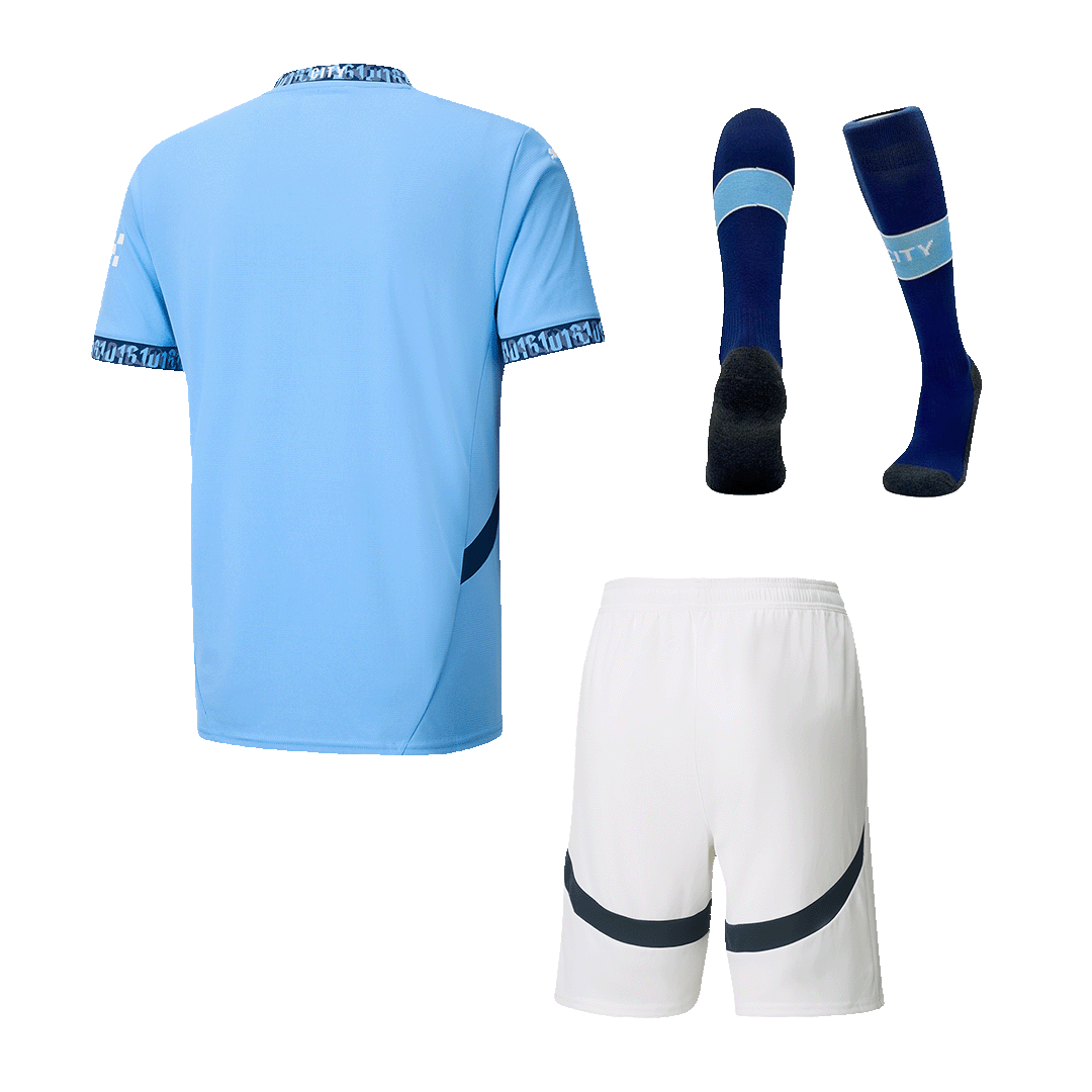 Manchester City Home Soccer Jersey Kit(Shirt+Shorts+Socks) 2024/25