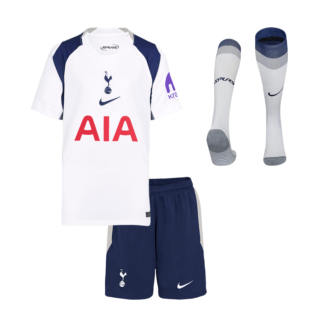 Tottenham Hotspur Home Kids Soccer Jerseys Full Kit 2025/26