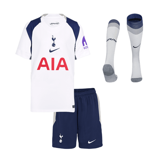 Tottenham Hotspur Home Kids Soccer Jerseys Full Kit 2025/26