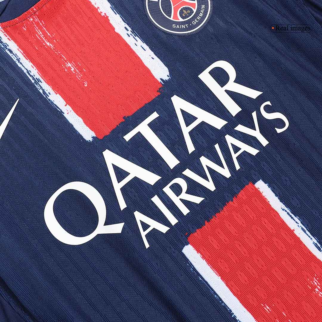 PSG Authentic KVARATSKHELIA #7 Soccer Jersey PSG Home Shirt 2024/25 - UCL