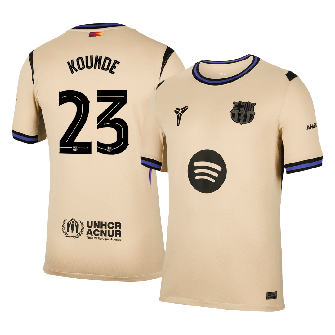 KOUNDE #23 Barcelona Away Soccer Jersey 2025/26 -UCL