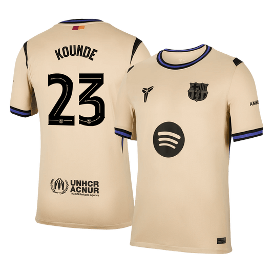 KOUNDE #23 Barcelona Away Soccer Jersey 2025/26 -UCL
