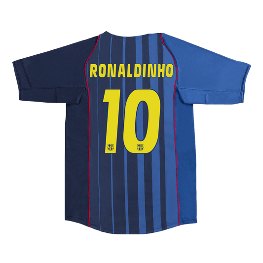 Retro Jersey RONALDINHO #10 Barcelona Retro Jersey Away Soccer Shirt 2004/05
