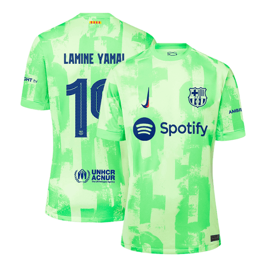 LAMINE YAMAL #19 Barcelona Drittes Auswärtstrikot 2024/25 – UCL