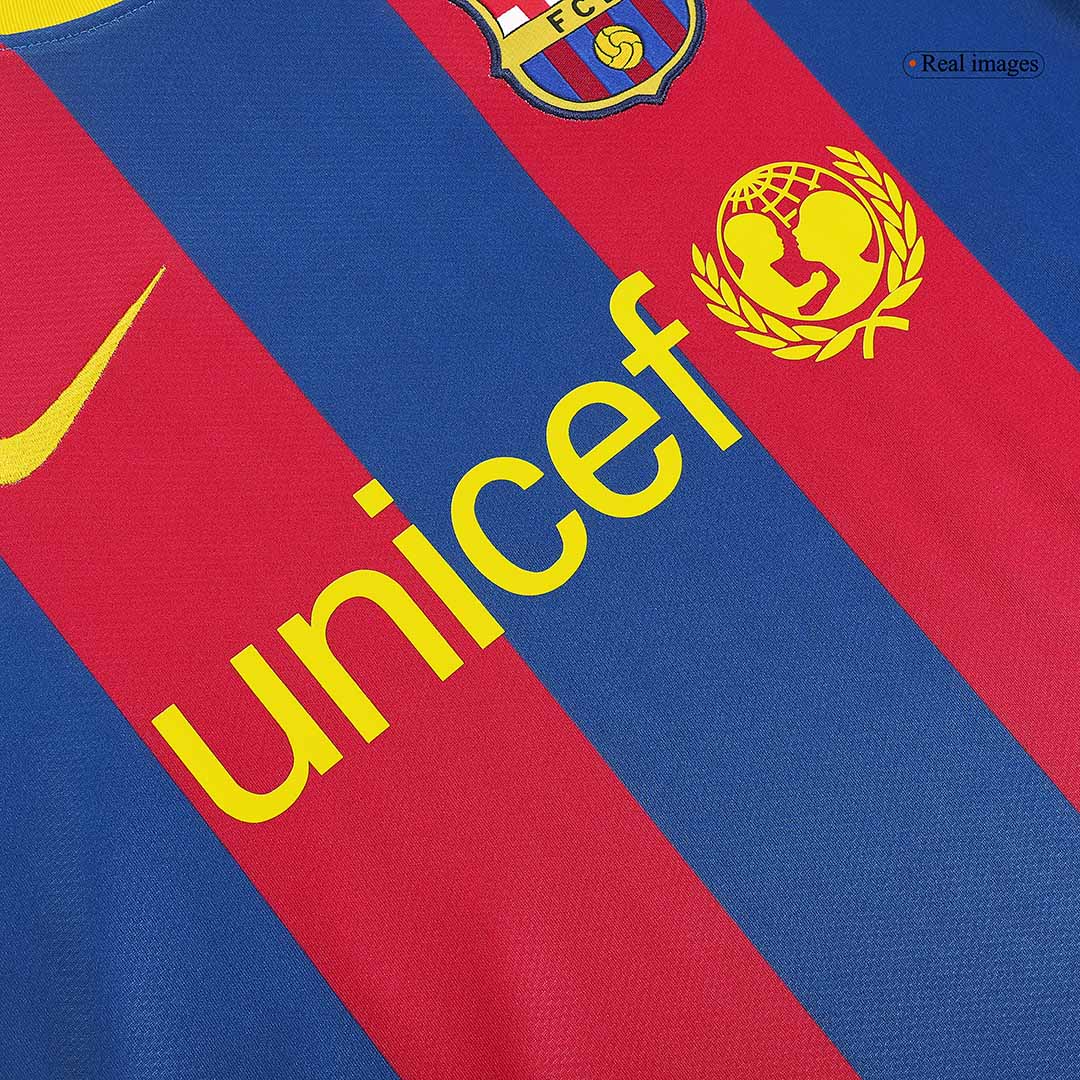Retro Jersey MESSI #10 Barcelona Retro Jersey Home Soccer Shirt 2010/11
