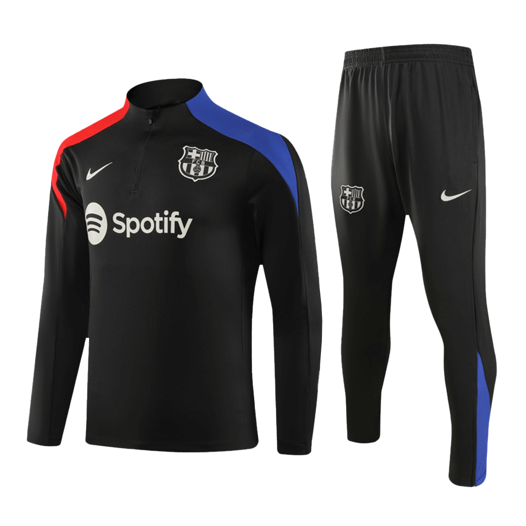 Barcelona Zipper Sweatshirt Kit(Top+Pants) 2024/25