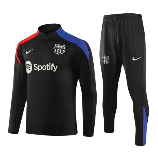 Barcelona Zipper Sweatshirt Kit(Top+Pants) 2024/25