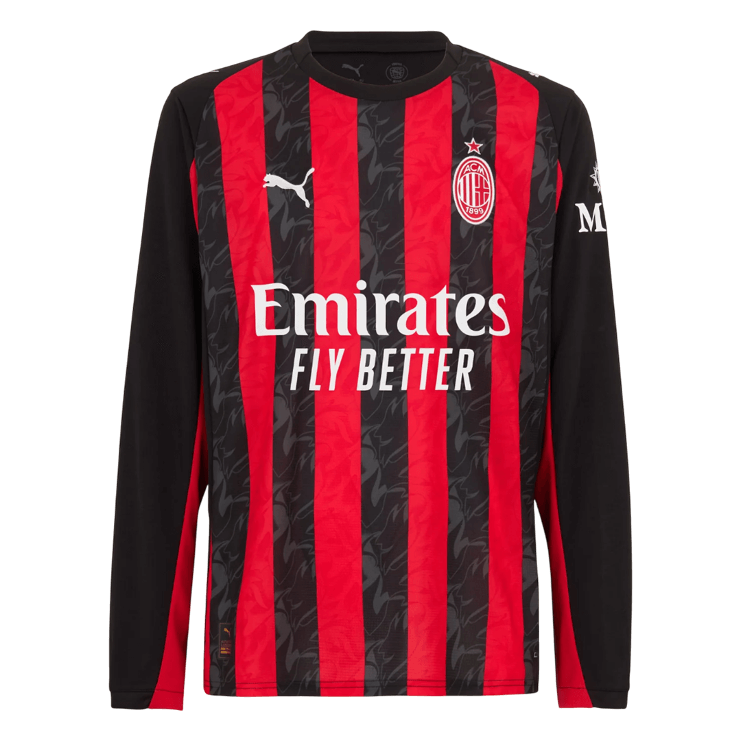 AC Milan Home Long Sleeve Jersey 2025/26